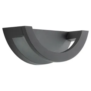 Mercator Black Emma 10W Curved LED Wall Light IP65 by Mercator, a LED Lighting for sale on Style Sourcebook