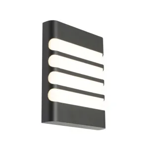 Cougar Odessa Grill Exterior CCT LED Wall Light Black by Cougar, a LED Lighting for sale on Style Sourcebook