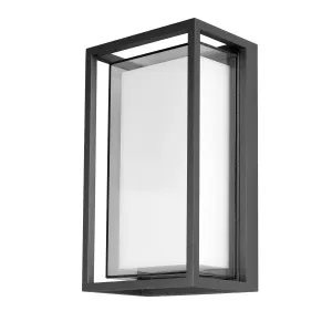 Martec Crew LED 12W CCT Exterior Wall Light IP65 Black by Martec, a LED Lighting for sale on Style Sourcebook