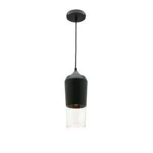 Cougar Slim Pendant Light Glass and Matt Black by Cougar, a Pendant Lighting for sale on Style Sourcebook