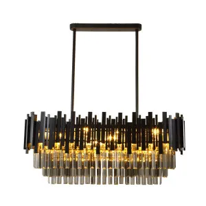 V&M Imports Regina Long Pendant E14 Black by V&M Imports, a Chandeliers for sale on Style Sourcebook