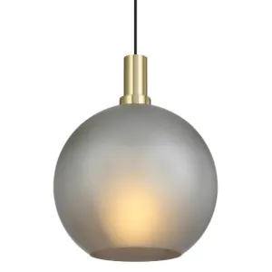 Telbix Patino Medium Glass Pendant (E27) Smoke by Telbix, a Pendant Lighting for sale on Style Sourcebook