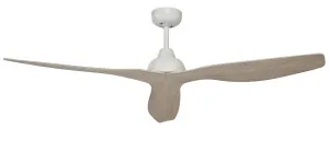 Bahama 52" DC Ceiling Fan With ABS Moulded Blades And Remote White And Ash by Brilliant, a Ceiling Fans for sale on Style Sourcebook