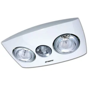 Martec Contour 2 Bathroom 3 In 1 Exhaust Fan With Light White by Martec, a Exhaust Fans for sale on Style Sourcebook