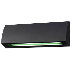 Matte Black Taso IP54 Surface Mounted 6W LED Step Light 12V Tri Colour by Havit, a Outdoor Lighting for sale on Style Sourcebook