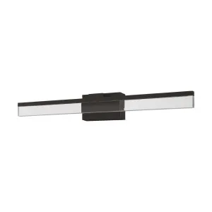 600mm Eglo Palmital 10W LED Vanity Light IP44 Black by Eglo, a LED Lighting for sale on Style Sourcebook