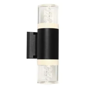 2 Light Up/Down Cougar Calgary LED Pillar Wall Light  IP54 Black by Cougar, a Outdoor Lighting for sale on Style Sourcebook