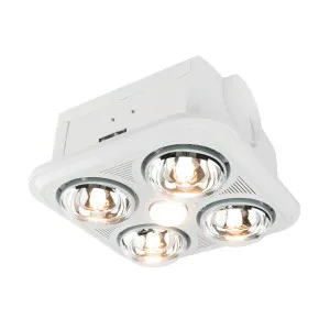 Velocity II 3 in 1 Bathroom Heat Exhaust Fan and LED Light 4 Heat by Brilliant, a Exhaust Fans for sale on Style Sourcebook