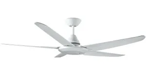 Randle / Bernie Deka 52" 1300mm Moulded Blade Indoor/Outdoor Ceiling Fan White by Deka, a Ceiling Fans for sale on Style Sourcebook