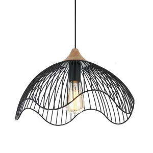 CLA Modern Cage Dome Pendant Light Black Spiaggia by Compact Lamps Australia, a Pendant Lighting for sale on Style Sourcebook