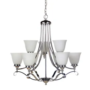 Lode Dallas Chrome Chain Pendant Light 9 Light by Lode International, a Pendant Lighting for sale on Style Sourcebook