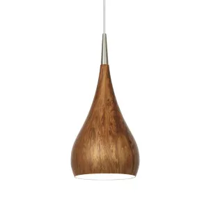 Zara CLA Modern Bell Pendant Light Burl Wood Look by Compact Lamps Australia, a Pendant Lighting for sale on Style Sourcebook