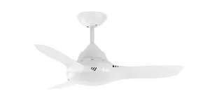 Mercator Phaser White Indoor/Outdoor Ceiling Fan 36" by Mercator, a Ceiling Fans for sale on Style Sourcebook