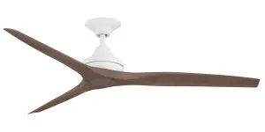 ThreeSixty Spitfire 2 60" Polymer Blade with White Motor Ceiling Fan Walnut Blade by ThreeSixty, a Ceiling Fans for sale on Style Sourcebook