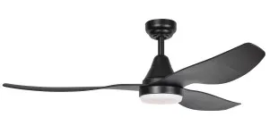 ThreeSixty Simplicity 52" DC Ceiling Fan with 20W Dimmable CCT LED Light Black by ThreeSixty, a Ceiling Fans for sale on Style Sourcebook