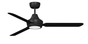 Ventair Stanza 48" (1220mm) Ceiling Fan with LED Light Black by Ventair, a Ceiling Fans for sale on Style Sourcebook