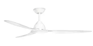 Rondo Deka 52" 1320mm 3 or 4 Blade Indoor/Outdoor DC Motor Ceiling Fan White by Deka, a Ceiling Fans for sale on Style Sourcebook