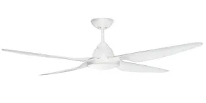 Rondo Deka 58" 1450mm 3 or 4 Blade With CCT LED Light Indoor/Outdoor DC Motor Ceiling Fan White by Deka, a Ceiling Fans for sale on Style Sourcebook