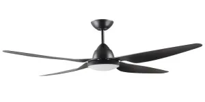 Rondo Deka 58" 1450mm 3 or 4 Blade With CCT LED Light Indoor/Outdoor DC Motor Ceiling Fan Black by Deka, a Ceiling Fans for sale on Style Sourcebook