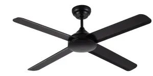 Revelair Albany 48" 1200mm 4 Blade Ceiling Fan Without Light Black by Revelair, a Ceiling Fans for sale on Style Sourcebook