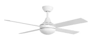 Claro Summer DC 52" Timber Blade Ceiling Fan with 18W CCT LED Light and Remote White by Claro, a Ceiling Fans for sale on Style Sourcebook