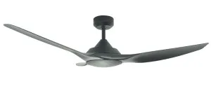 Vencha Raven 52" DC Ceiling Fan Black by Vencha, a Ceiling Fans for sale on Style Sourcebook