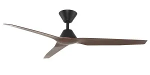 Fanco Smart Infinity-iD 48" (1220mm) DC Ceiling Fan With Remote Black & Spotted Gum by Fanco, a Ceiling Fans for sale on Style Sourcebook