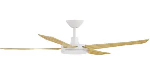 Calibo Enviro 60" (1530mm) DC Ceiling Fan with Remote White & Bamboo by Calibo, a Ceiling Fans for sale on Style Sourcebook