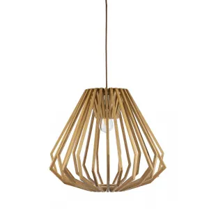 Natural Fiorentino Ragusa Wood Veneer Pendant (E27) Large by Fiorentino, a Pendant Lighting for sale on Style Sourcebook