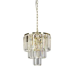 Gold Fiorentino Karina Crystal Pendant (E14) 4 Light by Fiorentino, a Chandeliers for sale on Style Sourcebook