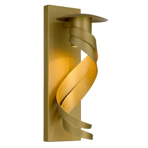 Telbix Tobera Handmade Exterior Wall Light IP44 (GU10) Brass by Telbix, a Outdoor Lighting for sale on Style Sourcebook