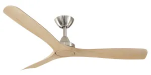 ThreeSixty 60" Spitfire DC Ceiling Fan with Brushed Nickel Motor & Remote Natural Blades by ThreeSixty, a Ceiling Fans for sale on Style Sourcebook