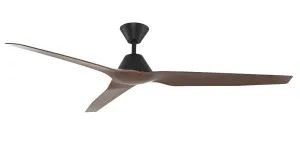 Fanco Smart Infinity-iD 64" (1620mm) DC Ceiling Fan With Remote Black & Spotted Gum by Fanco, a Ceiling Fans for sale on Style Sourcebook