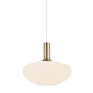 Nordlux Alton 35 Hand-Crafted Glass Ellipse Pendant (E27) White by Nordlux, a Pendant Lighting for sale on Style Sourcebook