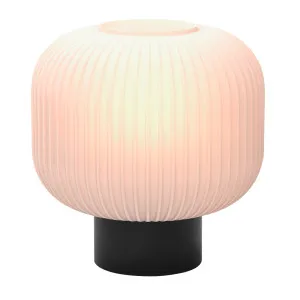 Mercator Fabian Pleated Table Lamp (E27) White by Mercator, a Table & Bedside Lamps for sale on Style Sourcebook