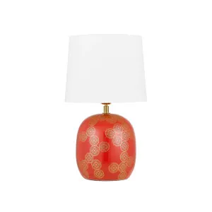 Telbix Wishes Ceramic Table Lamp (E27) Red by Telbix, a Table & Bedside Lamps for sale on Style Sourcebook