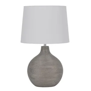 Telbix Kelly Table Lamp (E27) Silver by Telbix, a Table & Bedside Lamps for sale on Style Sourcebook