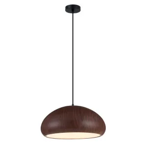 Black Walnut CLA Ligna Pendant (E27) Dome by Compact Lamps Australia, a Pendant Lighting for sale on Style Sourcebook