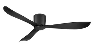 Instinct 54" Low Profile DC Ceiling Fan With Remote Black by Mercator, a Ceiling Fans for sale on Style Sourcebook