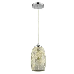 CLA Glaze Hand Blown Mosaic Pendant Light (E27) Light Stone by Compact Lamps Australia, a Pendant Lighting for sale on Style Sourcebook