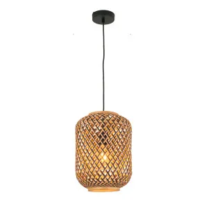 CLA Cesta Pendant Light (E27) Bamboo by Compact Lamps Australia, a Pendant Lighting for sale on Style Sourcebook