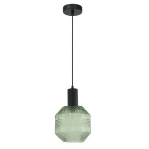 CLA Maraca Glass Jar Pendant Light (E27) Green by Compact Lamps Australia, a Pendant Lighting for sale on Style Sourcebook