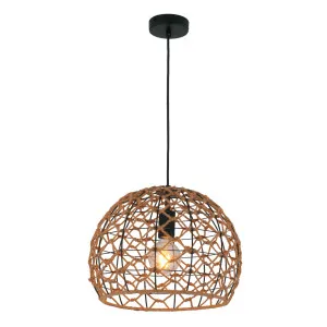 CLA Canamo Natural Rope Pendant Light (E27) Dome by Compact Lamps Australia, a Pendant Lighting for sale on Style Sourcebook