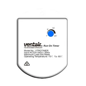 For Ventair Exhaust Fans Run-On Timer by Ventair, a Exhaust Fans for sale on Style Sourcebook