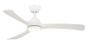 Martec Norfolk 48" (1220mm) Smart DC Ceiling Fan with 20W CCT Light and Remote White & Whitewash by Martec, a Ceiling Fans for sale on Style Sourcebook