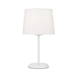 Telbix Jaxon Table Lamp (E27) White by Telbix, a Table & Bedside Lamps for sale on Style Sourcebook