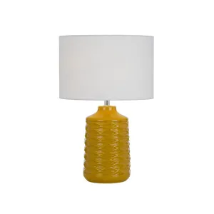 Telbix Agra Ceramic Table Lamp (E27) Butterscotch by Telbix, a Table & Bedside Lamps for sale on Style Sourcebook