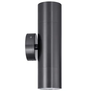 Havit Graphite Tivah Up/Down Wall Pillar Light GU10 Tri-Colour 9-in-1 by Havit, a Outdoor Lighting for sale on Style Sourcebook