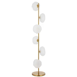 Telbix Zecca Floor Lamp Antique Gold by Telbix, a Floor Lamps for sale on Style Sourcebook