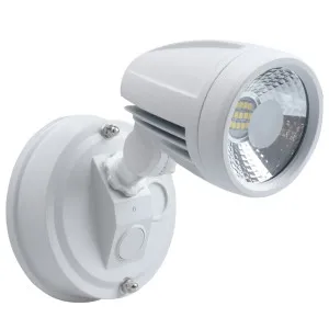 Telbix Illume 1 Light Exterior Security Spotlight IP44 White by Telbix, a Spotlights for sale on Style Sourcebook